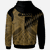Guam Zip Hoodie Gold Color Symmetry Style - Polynesian Pride