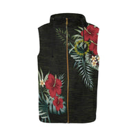 Cook Islands Hibiscus Zipper Sleeveless Hoodie - Polynesian Pride