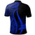 Tokelau Polo Shirt Blue Polynesian Tentacle Tribal Pattern - Polynesian Pride