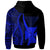 Wallis and Futuna Zip up Hoodie Blue Tentacle Tribal Pattern - Polynesian Pride