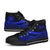 Samoa High Top Shoes Blue - Polynesian Tentacle Tribal Pattern - Polynesian Pride