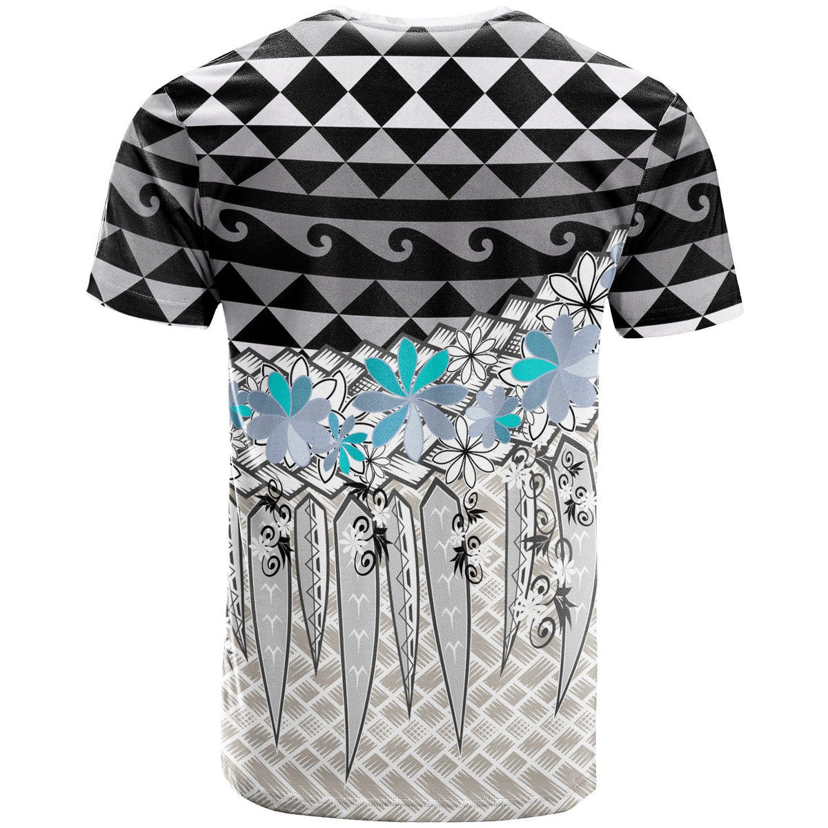 Cook Islands T Shirt Coconut Leaves Weave Pattern - Polynesian Pride