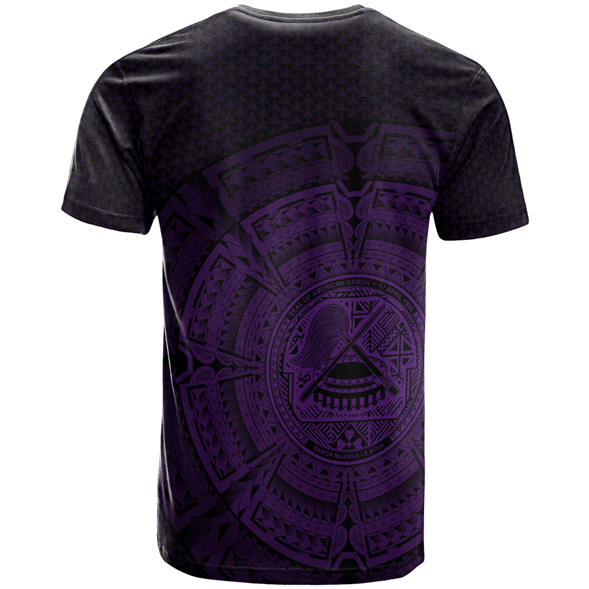 American Samoa Polynesian T Shirt Polynesian Circle (Purple) - Polynesian Pride