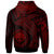 Federated States of Micronesia Zip up Hoodie Humpback Whale & Coat of Arms Red - Polynesian Pride