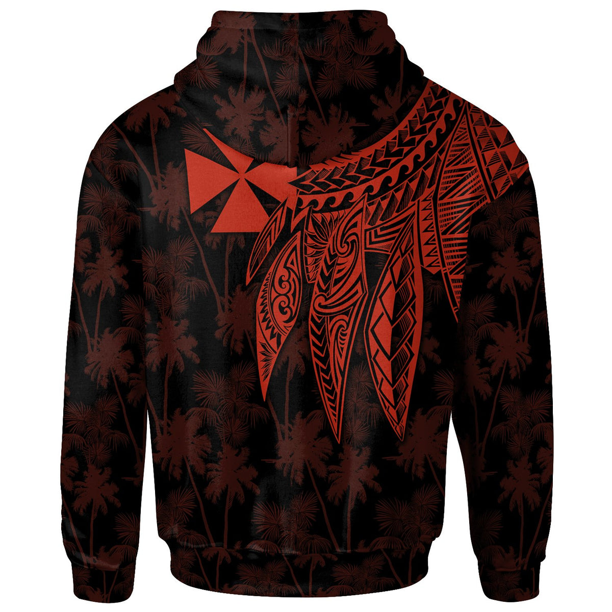 Wallis and Futuna Zip up Hoodie Polynesian Wings - Polynesian Pride