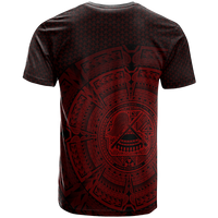 American Samoa Polynesian T Shirt Polynesian Circle (Red) - Polynesian Pride