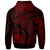 Samoa Hoodie Humpback Whale & Coat of Arms Red - Polynesian Pride