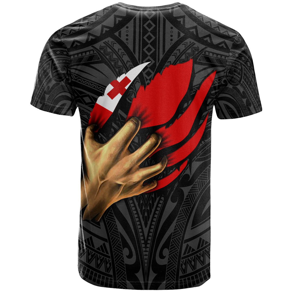 Tonga Custom T Shirt Tonga In Me (Black) - Polynesian Pride