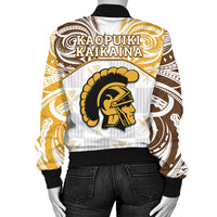 (KAOPUIKI KAIKAINA) Kanaka Mililani High School Bomber Jacket Demodern LT13 - Polynesian Pride