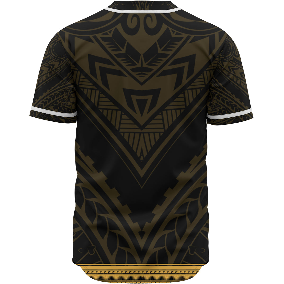 New Caledonia Baseball Shirt - Polynesian Gold Patterns Collection - Polynesian Pride