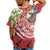 FSM Polynesian T Shirt Summer Plumeria (Red) - Polynesian Pride