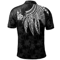 New Caledonia Polo Polynesian Wings White - Polynesian Pride