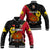 The Kumuls PNG Baseball Jacket Papua New Guinea Polynesian Dynamic Style Black LT14 Unisex Black - Polynesian Pride