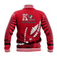 Kahuku Shool Baseball Jacket Enthusiasm Red Raiders LT13 - Polynesian Pride