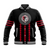 Red Raiders Baseball Jacket Kahuku School LT13 Unisex Black - Polynesian Pride