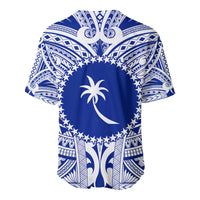 Chuuk Flag Baseball Jersey Micronesia Style Blue LT13 - Polynesian Pride