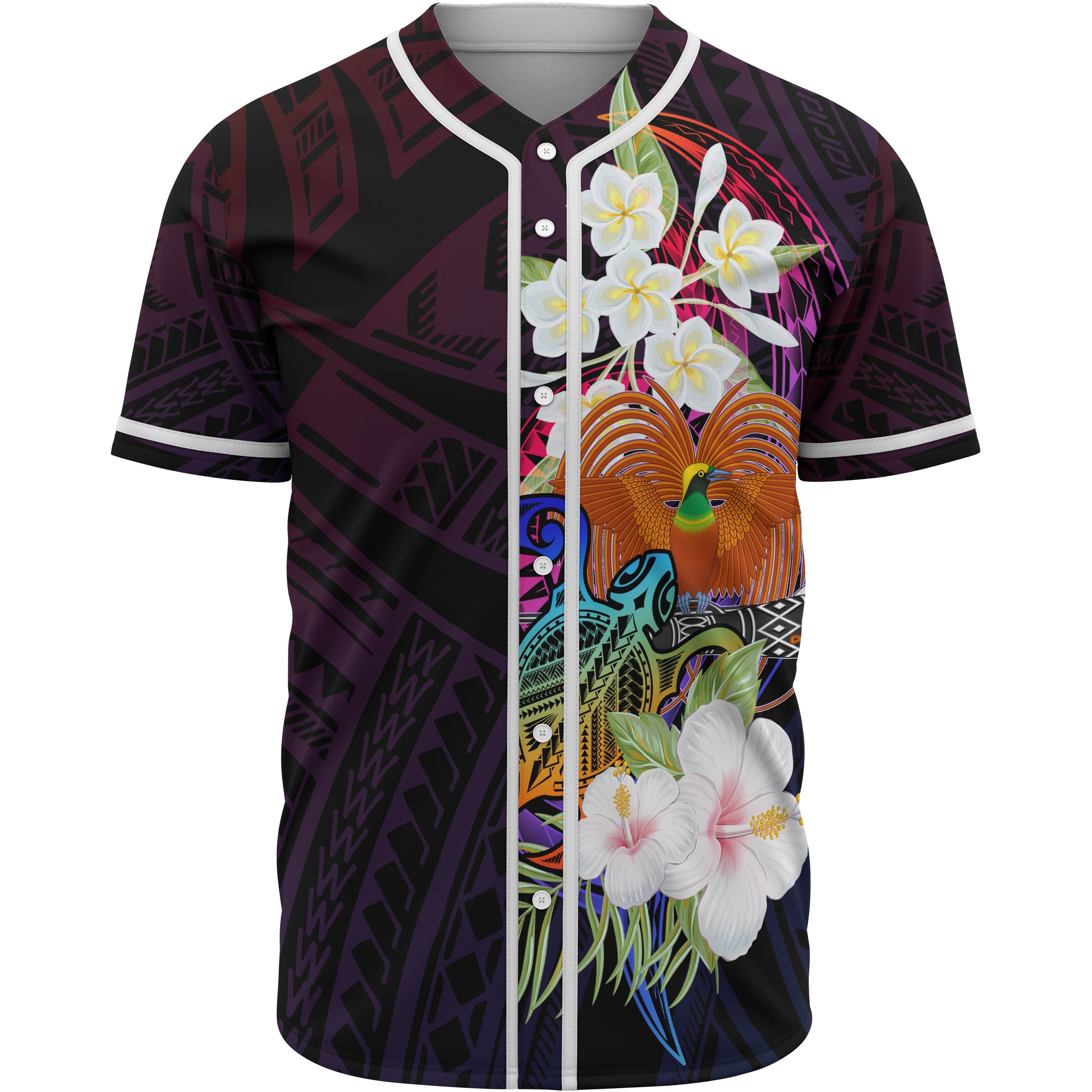 Papua New Guinea Baseball Shirt - Nature Style - Polynesian Pride