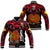 Papua New Guinea Rugby Baseball Jacket PNG Kumuls Bird Of Paradise Black LT14 Unisex Black - Polynesian Pride