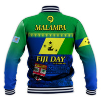 Malampa Fiji Day Baseball Jacket Vanuatu Polynesia mix Flowers LT13 - Polynesian Pride