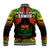 Samoa Rugby Baseball Jacket Teuila Torch Ginger Gradient Style LT14 - Polynesian Pride