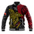 Papua New Guinea Baseball Jacket Raggiana Birds Of Paradise Happy 47th Independence Day LT13 Unisex Black - Polynesian Pride