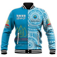 (Custom Personalised) Lavengamalie Tonga College Baseball Jacket Class Of Year Tongan Ngatu Pattern LT14 - Polynesian Pride