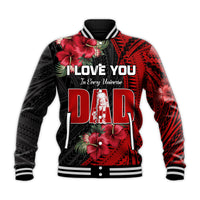 Happy Fathers Day Baseball Jacket Polynesian Best Dad Ever LT13 - Polynesian Pride