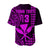 (Custom Text and Number) Hawaii Day Kakau Baseball Jersey Proud To Be Hawaiian Purple King Kamehameha and Kanaka Maoli LT13 - Polynesian Pride