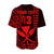 (Custom Text and Number) Hawaii Day Kakau Baseball Jersey Proud To Be Hawaiian Red King Kamehameha and Kanaka Maoli LT13 - Polynesian Pride