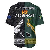 South Africa Protea and New Zealand Fern Baseball Jersey Rugby Go Springboks vs All Black LT13 - Polynesian Pride