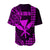 Hawaii Day Kakau Baseball Jersey Proud To Be Hawaiian Purple King Kamehameha and Kanaka Maoli LT13 - Polynesian Pride