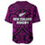 New Zealand Silver Fern Rugby Baseball Jersey All Black Purple NZ Maori Pattern LT13 - Polynesian Pride