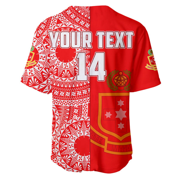 (Custom Text and Number) Tonga Eua High School T Shirt Class of Year Tongan Ngatu Pattern LT14