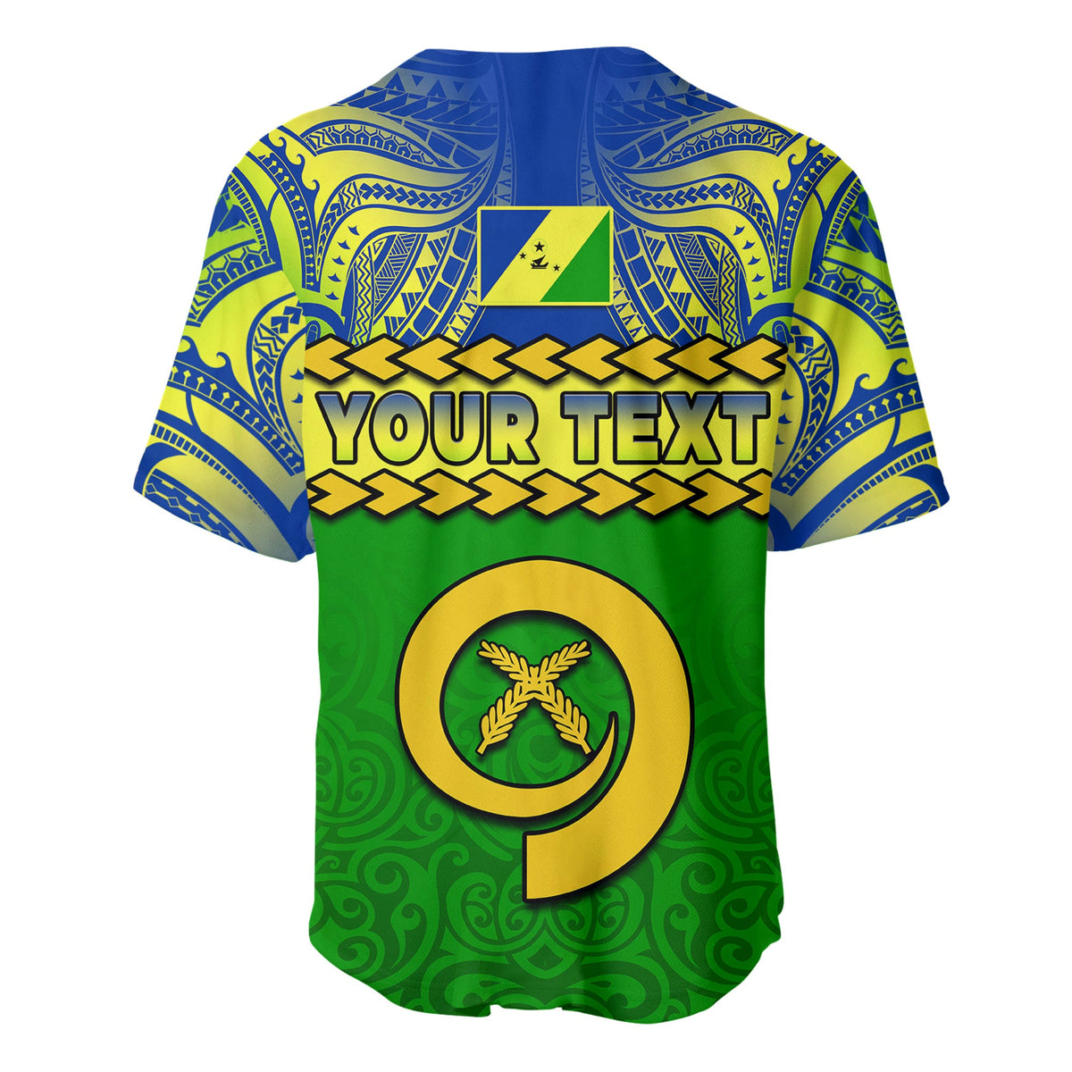 (Custom Personalised) Malampa Province Baseball Jersey Vanuatu Pig Tusk Polynesian Flag Style LT14 - Polynesian Pride