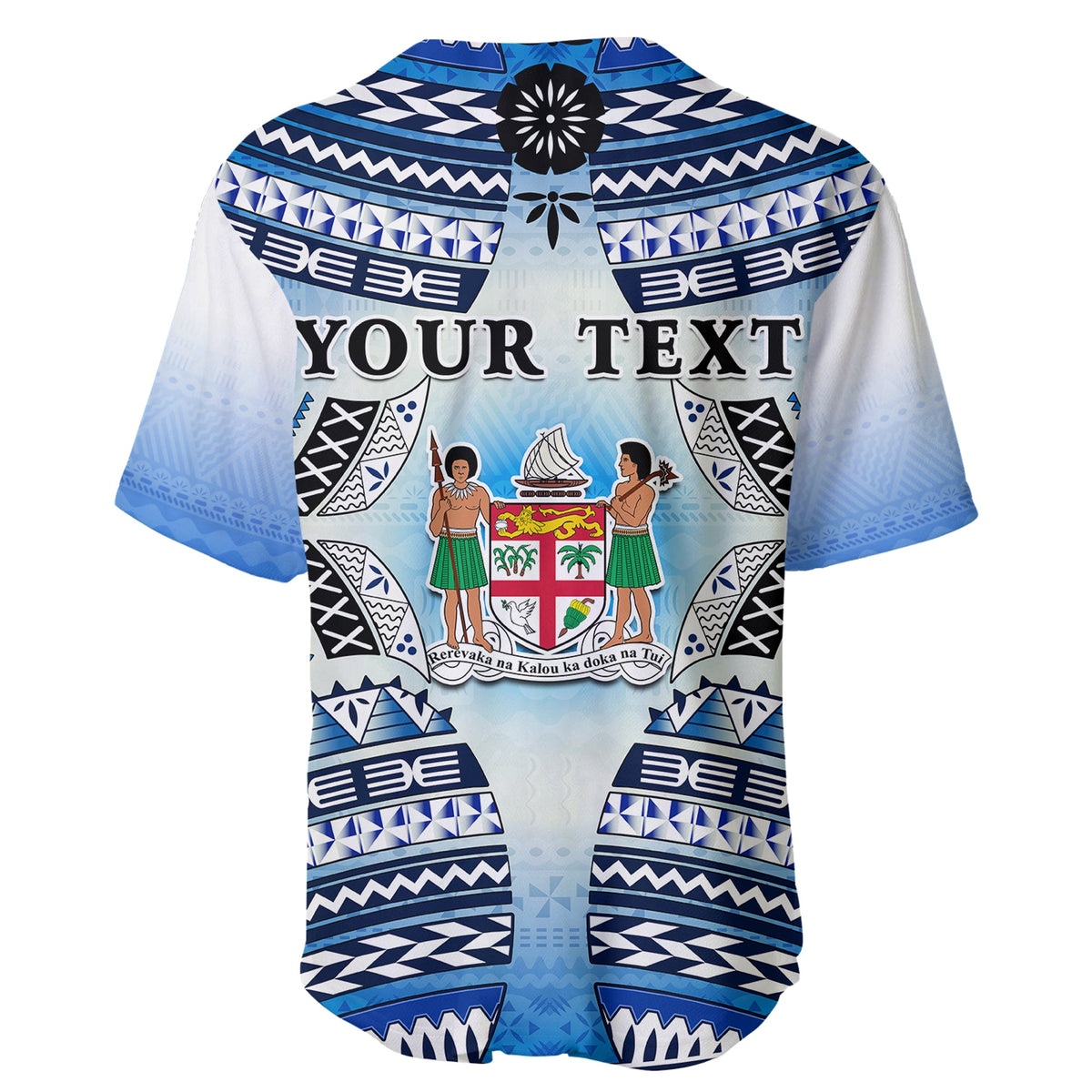 Personalised Fiji Baseball Jersey Kaiviti Fijian Special Tapa Pattern LT14 - Polynesian Pride