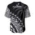 Fiji Rugby Baseball Jersey Fijian Cibi Dance Tapa Pattern Black LT14 - Polynesian Pride