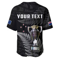 (Custom Personalised) New Zealand 2022 Rugby Baseball Jersey Black Fern Proud Champions RWC LT14 - Polynesian Pride