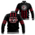 (Custom Personalised) Red Raiders Baseball Jacket Kahuku School LT13 Unisex Black - Polynesian Pride
