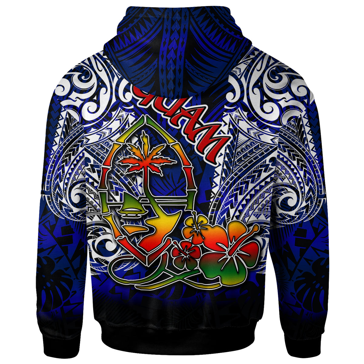 Guam Hoodie Custom Guam Independence Day With Polynesian Tattoo Patterns LT10 - Polynesian Pride