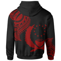 Pohnpei State Hoodie Pohnpei State Tatau Red Patterns - Polynesian Pride