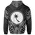 Chuuk State Hoodie Chuuk State Seal Black Tribal Patterns - Polynesian Pride
