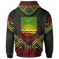 Kiribati Hoodie Kiribati Seal Reggae Tribal Patterns - Polynesian Pride