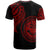 Federated States of Micronesia T Shirt FSM Tatau Red Patterns With Coat of Arms - Polynesian Pride