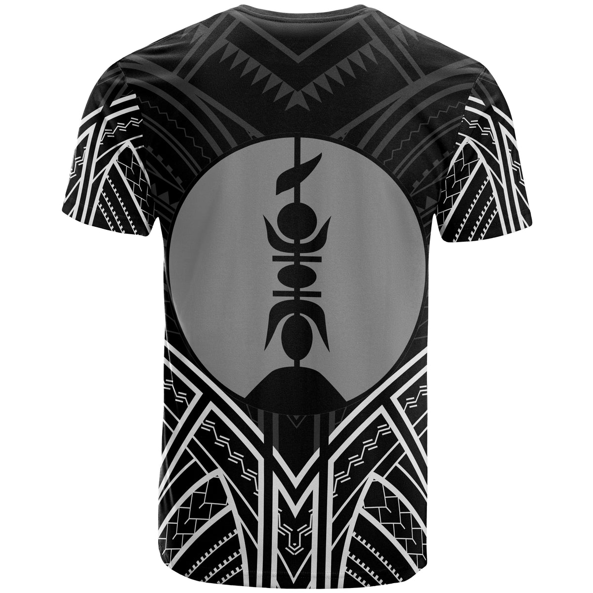 New Caledonia T Shirt New Caledonia Seal Tribal Black Color - Polynesian Pride