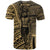 Federated States of Micronesia T Shirt Seal of Federated States of Micronesia Polynesian Gold Patterns - Polynesian Pride