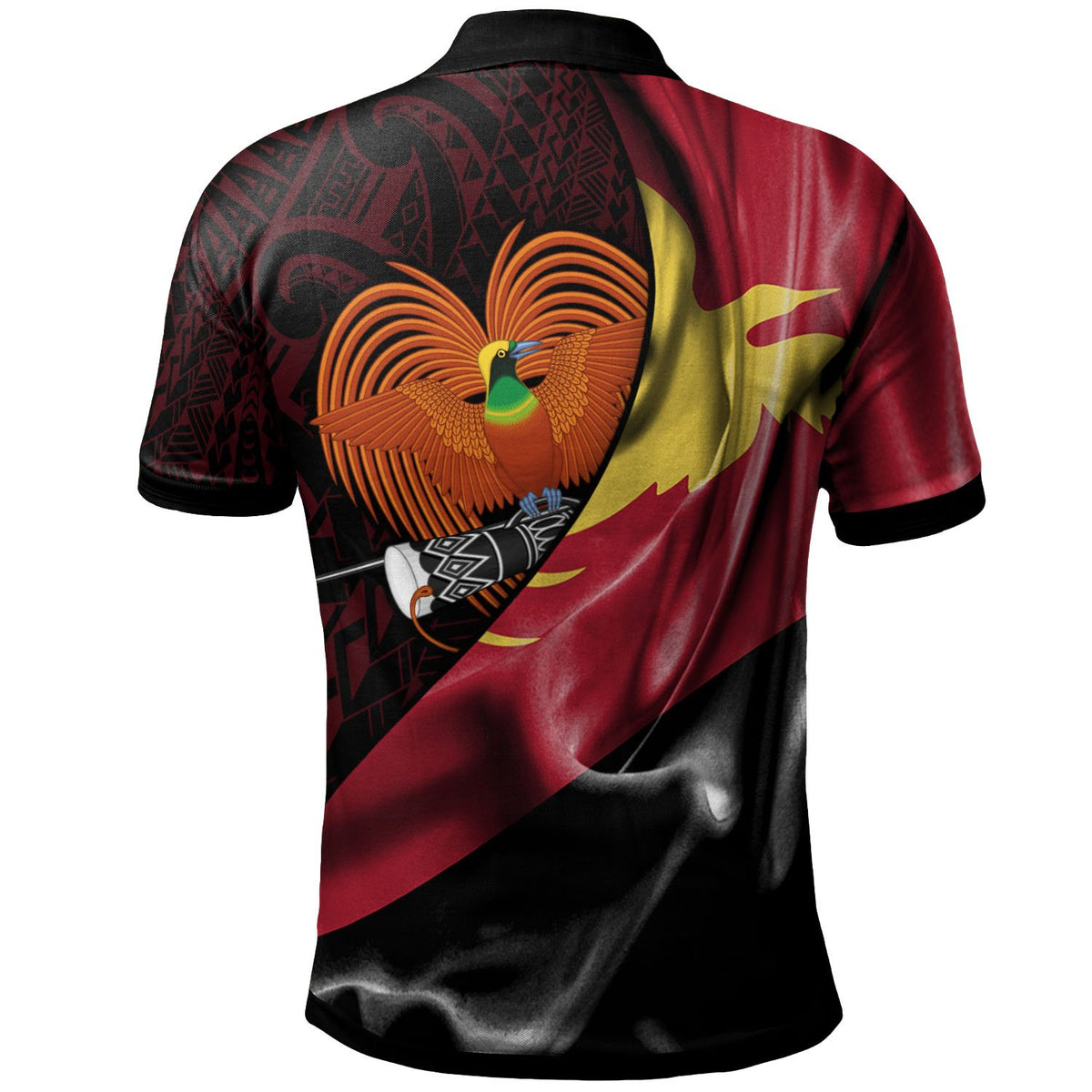 Papua New Guinea Polo Shirt PNG Flag Of Silk Style - Polynesian Pride