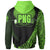 Papua New Guinea Zip Hoodie Green Polynesian Patterns Sport Style - Polynesian Pride