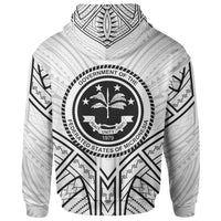 Federated States of Micronesia Zip Hoodie Federated States of Micronesia Seal Tribal Patterns - Polynesian Pride
