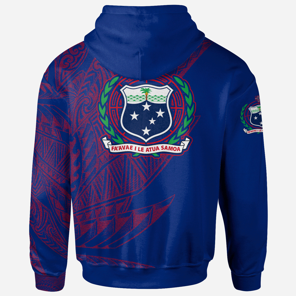 Samoa Zip Hoodie Legends Are Born In Flag Color - Polynesian Pride