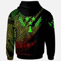 Kosrae State Zip Hoodie Legends Are Born In Reggae Color - Polynesian Pride